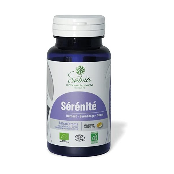 Salvia - Safranaroma - Sérénité - bio -40 capsules