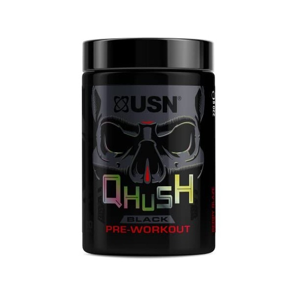 USN QHUSH Pre-Workout 20 servings Baies Blaze