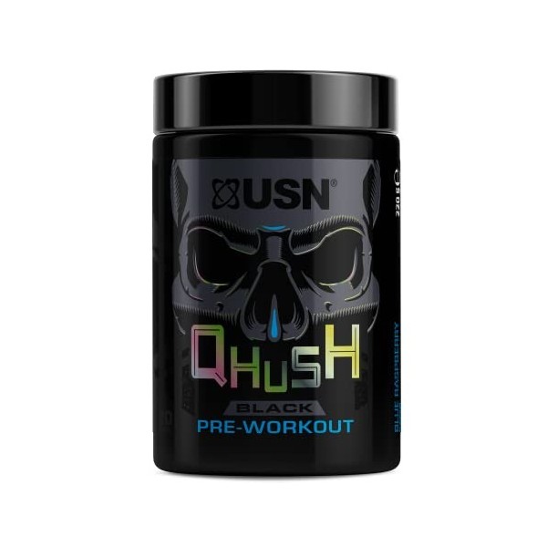 USN QHUSH Pre-Workout 20 servings Framboise bleue