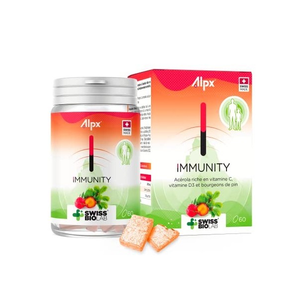 ALPX - Protect+ Immunity - Complément Alimentaire pour Soutenir le Système Immunitaire - Boite 60 Tablettes - Fait en Suisse