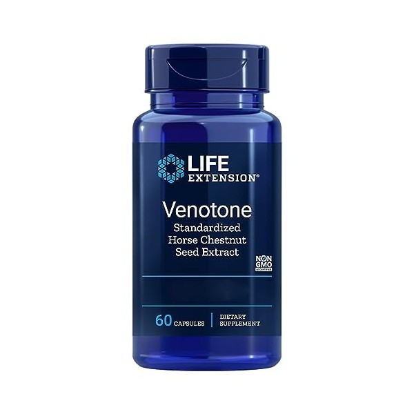 Life Extension, Standardized Horse Chestnut Seed Extract Extrait de Marron dInde , 60 Capsules, Testé en Laboratoire, Sans 