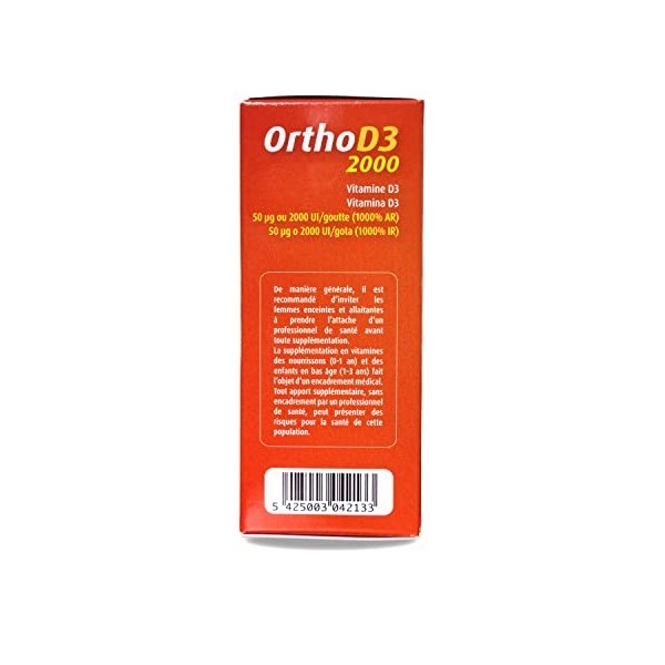 Orthonat Ortho D3-2000 - 750 gouttes