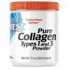 Doctors Best, Pure Collagen Type 1 et 3, 200g de Poudre, Testé en Laboratoire, Sans Gluten, Sans Soja