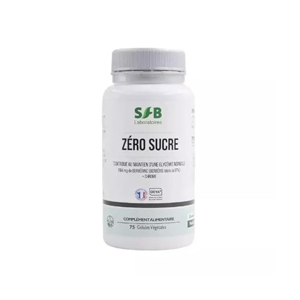 SFB - Zéro Sucre - Berbérine + Chrome 75 gélules 