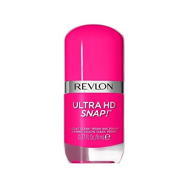 Revlon, Ultra Hd Snap, VernisàOngles 100 pourcentage Vegan, 78 pourcentage dIngrédients dOrigine Naturelle, Formule Intense