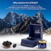 AYUKARMA Pure Himalayan Shilajit Resin 20 grammes - 80 portions | Récolté de lHimalaya | 85+ oligo-éléments et acide fulviqu