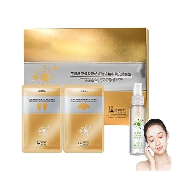 20 Ans Plus Jeune Après Utilisation Spiral Peptide Deer Bone Collagen Essence Kit, Spiropeptide Deer Collagen Essence Set, Co