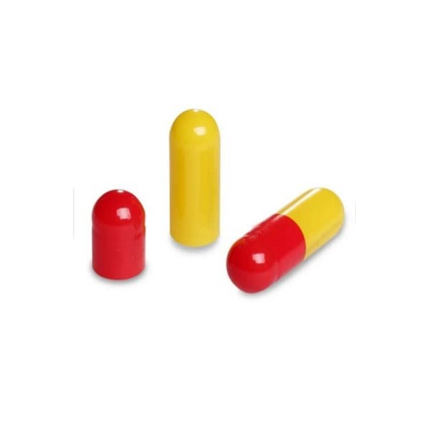 DR T & T Lot de 1000 capsules de gélatine gélatine rouge et jaune Taille 2