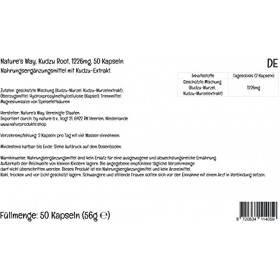 PremiumVital, Natures Way, Kudzu Root Racine de Kudzu , 613mg, 50 Capsules végétaliennes, avec Pilulier Pratique, Testé en 