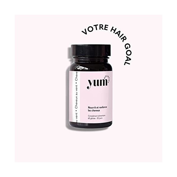 YUM HOLISTICS | - [Cheveux au vent] - | Complément Alimentaire naturel | Détente & Anti-Stress | Goût fraise des bois - 1 moi