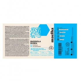 Rhodiola Rosea Fort | Complément de titrage élevé 5% rosavine 3% salidrosides | 60 capsules | 100% Naturelle