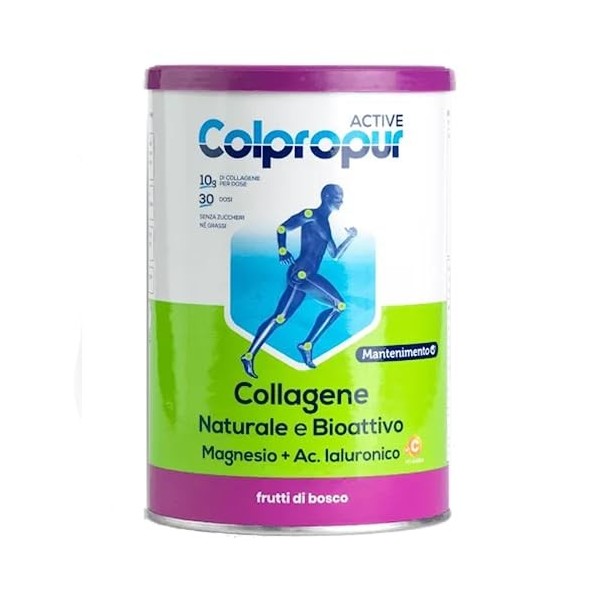 Colpropur Active Integratore Alimentare Collagene Gusto Frutti Di Bosco, 345g