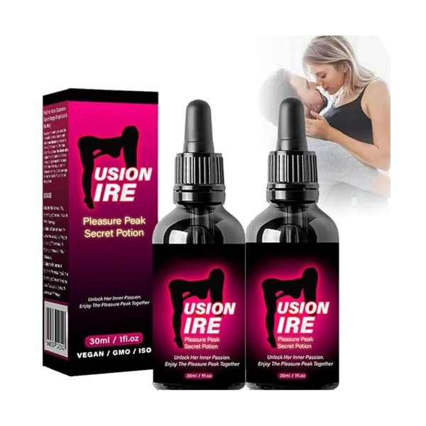 FusionFire Pleasure Peak Secret Potion, PleasurePeak Oral Drops, Secret Happy Drops, Enhancing Sensitivity and Pleasure 5pcs