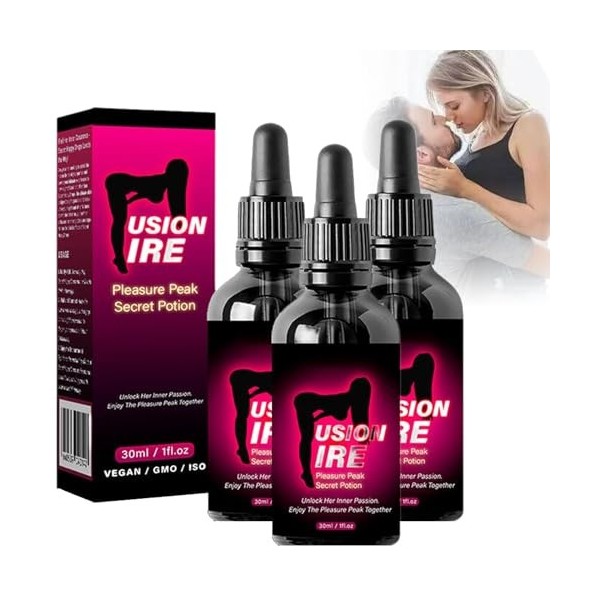 FusionFire Pleasure Peak Secret Potion, PleasurePeak Oral Drops, Secret Happy Drops, Enhancing Sensitivity and Pleasure 5pcs