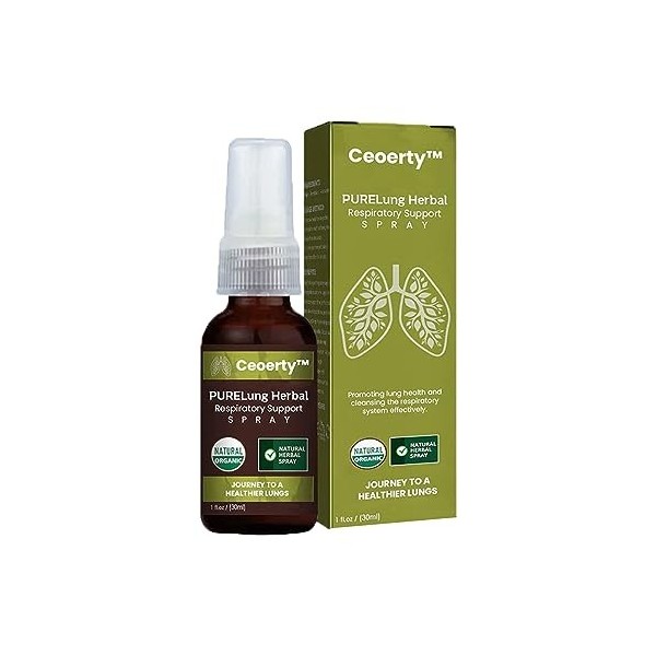 Ceoerty PURELung Herbal Respiratory Support Spray-Breathe Freely, Live Fully 1PC 