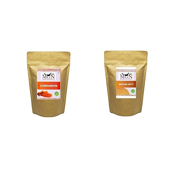 Metrol Poudre de cannelle et Multani Mitti 100 g chacune 