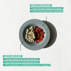 LABORATOIRES ALOMÉA - Oméga 3 + Boswelia + Ortie - Bien-être Articulaire - 10 ans de Recherches - Efficacité Prouvée - Fabriq