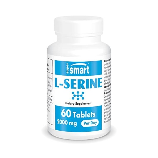 Supersmart - L-Sérine 2000 mg Par Jour - Acide Aminé Essentiel - Contribue à Améliorer lApprentissage et la Mémorisation | S