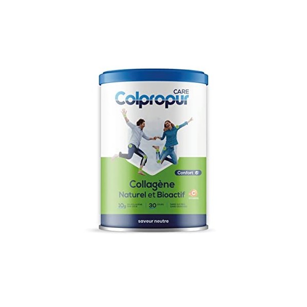 Collagène hydrolysé COLPRPUR en poudre | 30 jours | Vitamine C | Confort Os, Articulations, Muscles | Saveur Neutre