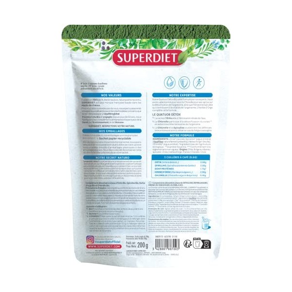 SUPERDIET - MIX DETOX BIO - Poudre 200 g