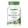 Fairvital | Rhodiola Rosea 500mg - Extrait de racine de Rhodiola - 120 gélules - substance pure - 15mg de rosavine / 8,87mg d