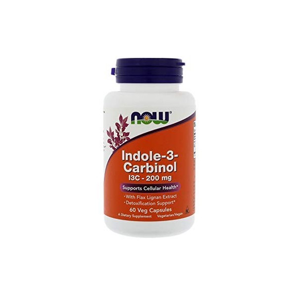 Now 200 mg Indole-3-Carbinol 60 Veg Gélules