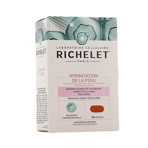 Richelet Hydratation de la Peau - Boite de 60 capsules