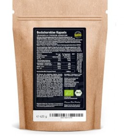 Graines de fenugrec bio en gélules 500 gélules - 600mg de poudre de graines de fenugrec - Trigonella Foenum-Graecum - sans ad