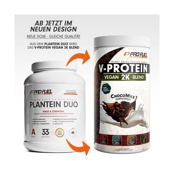 ProFuel Plantein Duo, 1000 g Dose Vanille 