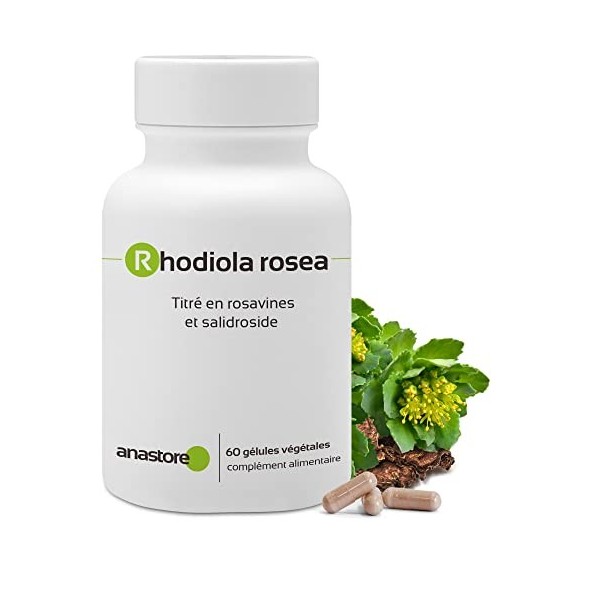 RHODIOLA ROSEA * 400 mg / 60 gélules * Titré à 5% en rosavines et 2% en salidrosides *
