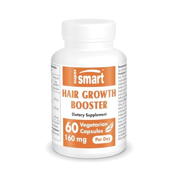 Hair Growth Booster - Pousse des Cheveux 100% naturel - Croissance rapide - Forme de Biotine 40x plus Soluble et Silicium - F