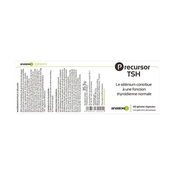 Precursor TSH * 60 gélules * Formule naturelle équilibrée en principes actifs