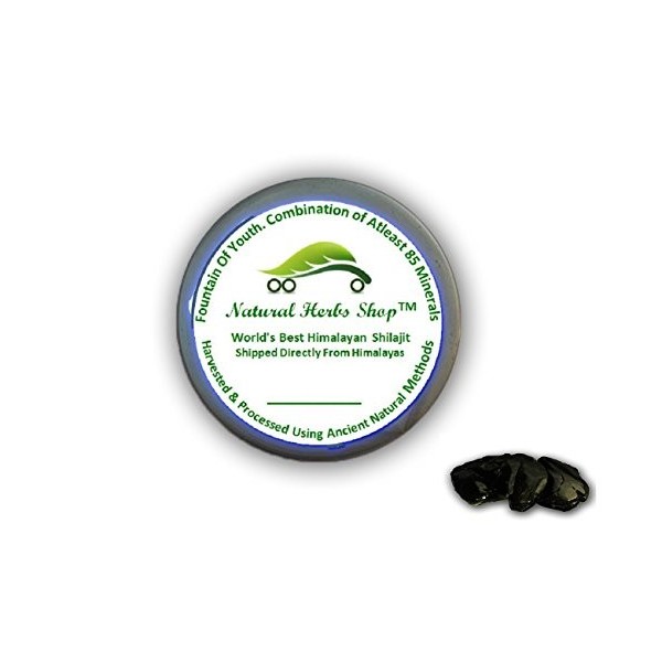 Pur 15Grams Himalaya Shilajit Sheelajit, mumiyo, Résine Coller, Livraison Gratuite directement de lHimalaya.