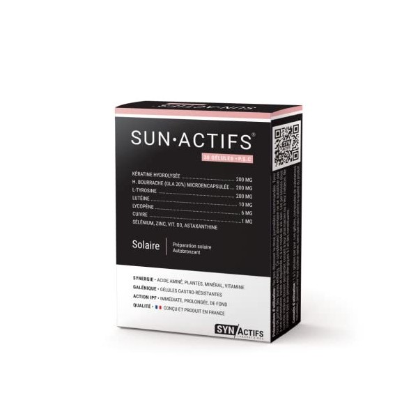 SYNACTIFS - SUNActifs SOLAIRE Bio- Complément alimentaire Lot de 2 x 30 Gélules 2 