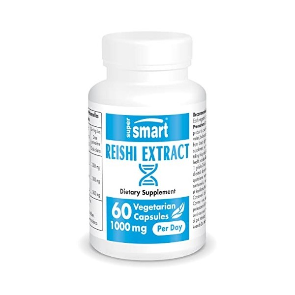 Reishi Extract - Standardisé à 20% de Polysaccharides et 6% de Triterpènes - Contribue à Renforcer les Défenses Immunitaires 