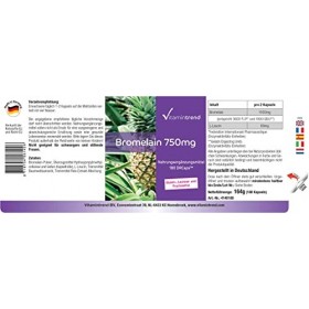 Bromélaïne 750mg - 180 gélules - vegan – haute dose - Broméline | Vitamintrend®