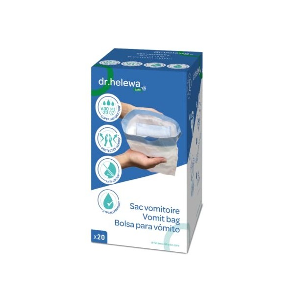 Lot de 20 sachets pour vomissements