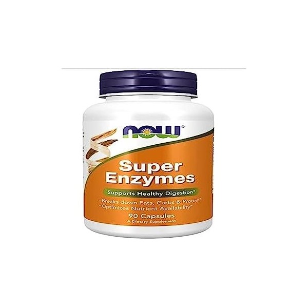 Now Foods Super Enzymes 90 Capsules Digestives