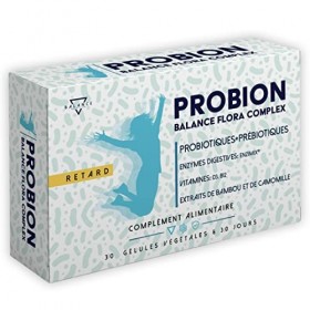 PROBION® | Probiotique Flore Intestinale | Ferments Lactiques | 40 milliards CFU | + Enzi-Mix™ Enzymes Digestives + Vitamines