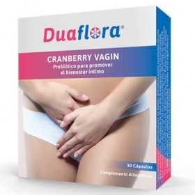 Duaflora Cramberry Vagin Intimate Protector - Aide à prévenir les infections vaginales et favorise et renforce la flore vagin