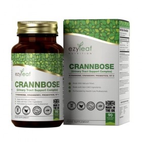 Ezyleaf CrannBose D Mannose Probiotiques Femmes | 90 Capsules de DMannose | D-Mannose 500 mg Extrait de Canneberge Lactobacil