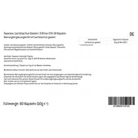 Swanson, Lactobacillus Gasseri, 3 Milliards de Cultures Bactériennes, 60 Capsules, Testé en Laboratoire, Sans Soja, Sans Glut