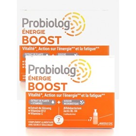 Mayoly Probiolog Energie BOOST - VITALITE, ACTION SUR LENERGIE et LA FATIGUE - Lot de 2 Boites de 7 flacons