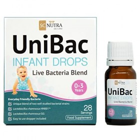 Unified Bacteria : UniBac suspension huileuse à base de L. rhamnosus GG et L. rhamnosus HN001 - Gouttes - UFC de 1.5 Milliard