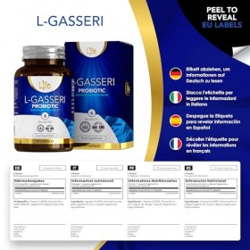 LN Lactobacillus Gasseri Probiotique Capsules | 90 L Gasseri 6 milliards d UFC par capsule | Sans OGM Sans Allergène Sans pro