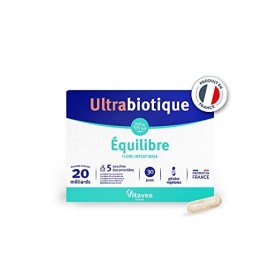 Ultrabiotique - Complément alimentaire équilibre flore intestinale - Probiotiques - 20 milliards de ferments lactiques - 5 so