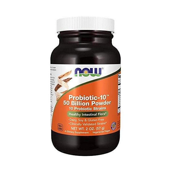 NOW Poudre de Probiotique 10, 50 Milliards, 2 oz