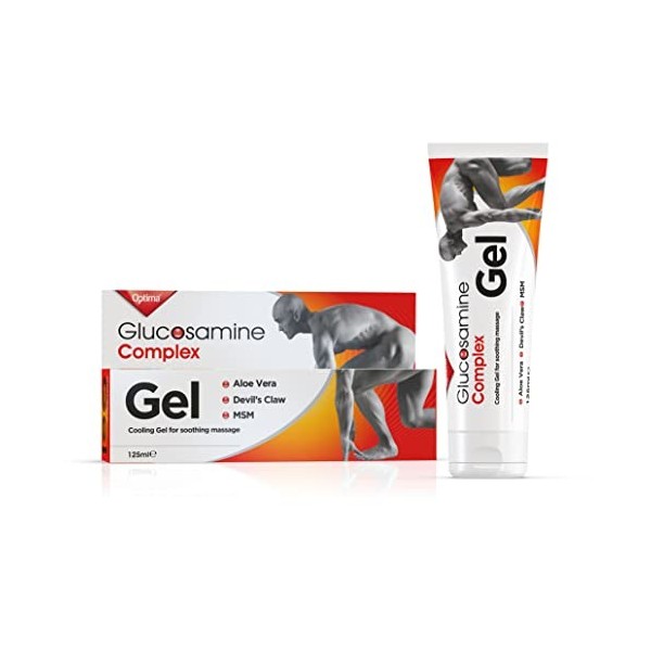 Optima Gel à Glucosamine pour Articulations Contient de Griffe du Diable/Aloe Vera/Méthylsulfonylméthane