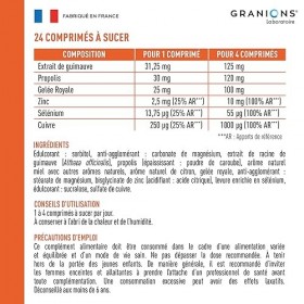 Gorge GRANIONS | Complément alimentaire | Mal de gorge, fonctionnement normal du système immunitaire | Propolis + Gelée royal