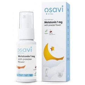 Melatonin with Passion Flower Oral Spray, 1mg Cherry - 25 ml.